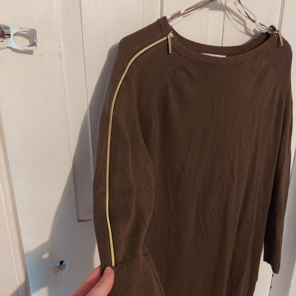 Michael Kors Brown Tunic Size Medium ๐ค - Picture 2 of 8
